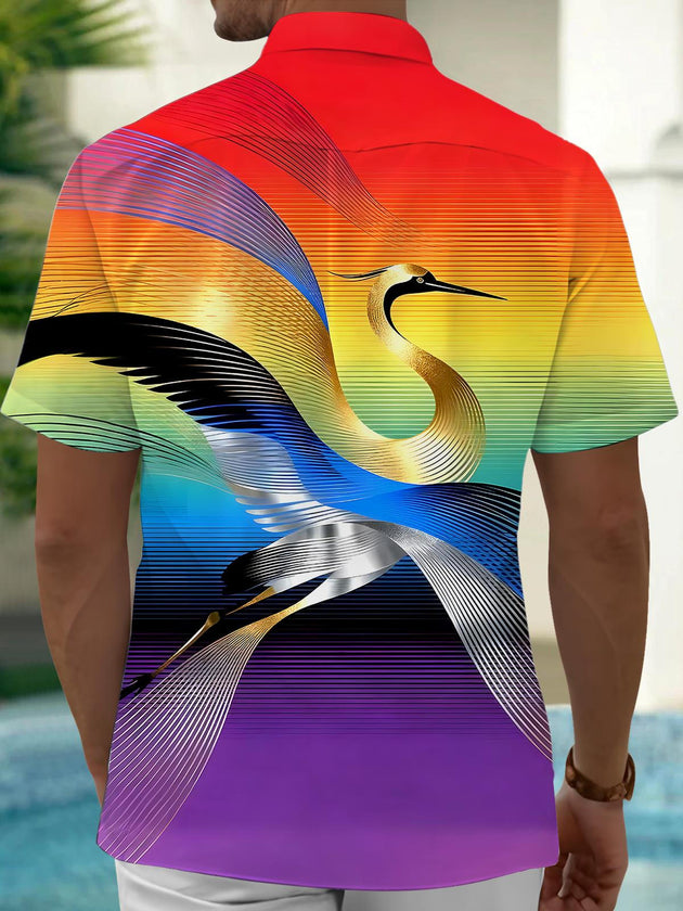 men's tye dye shirt back view
