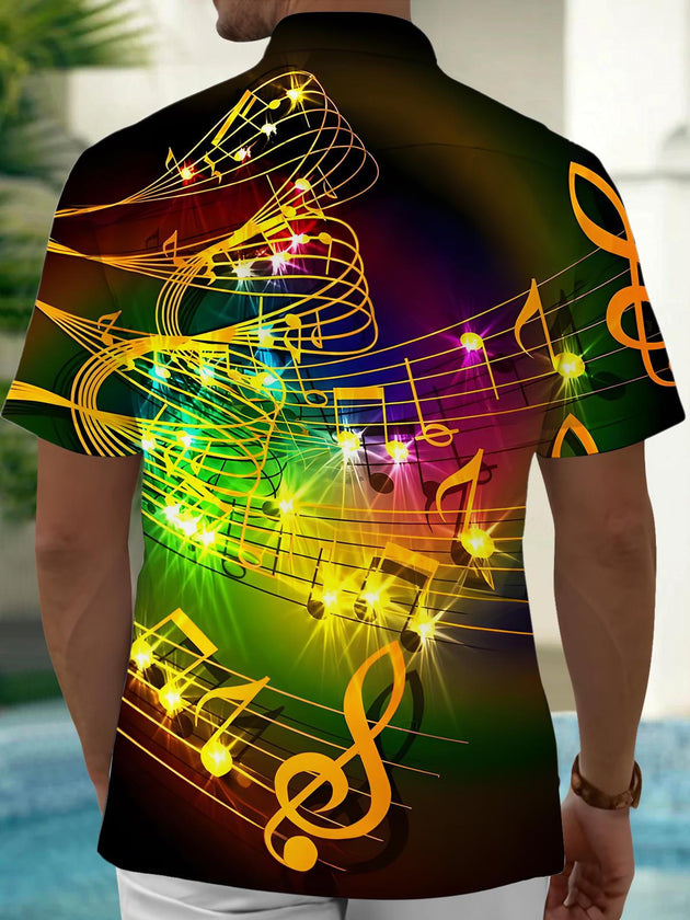 men's band shirt back view