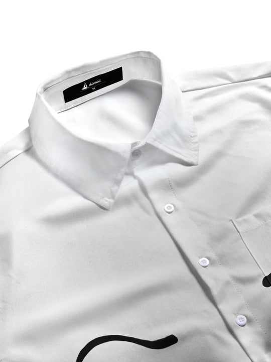 men's short sleeve shirt side view