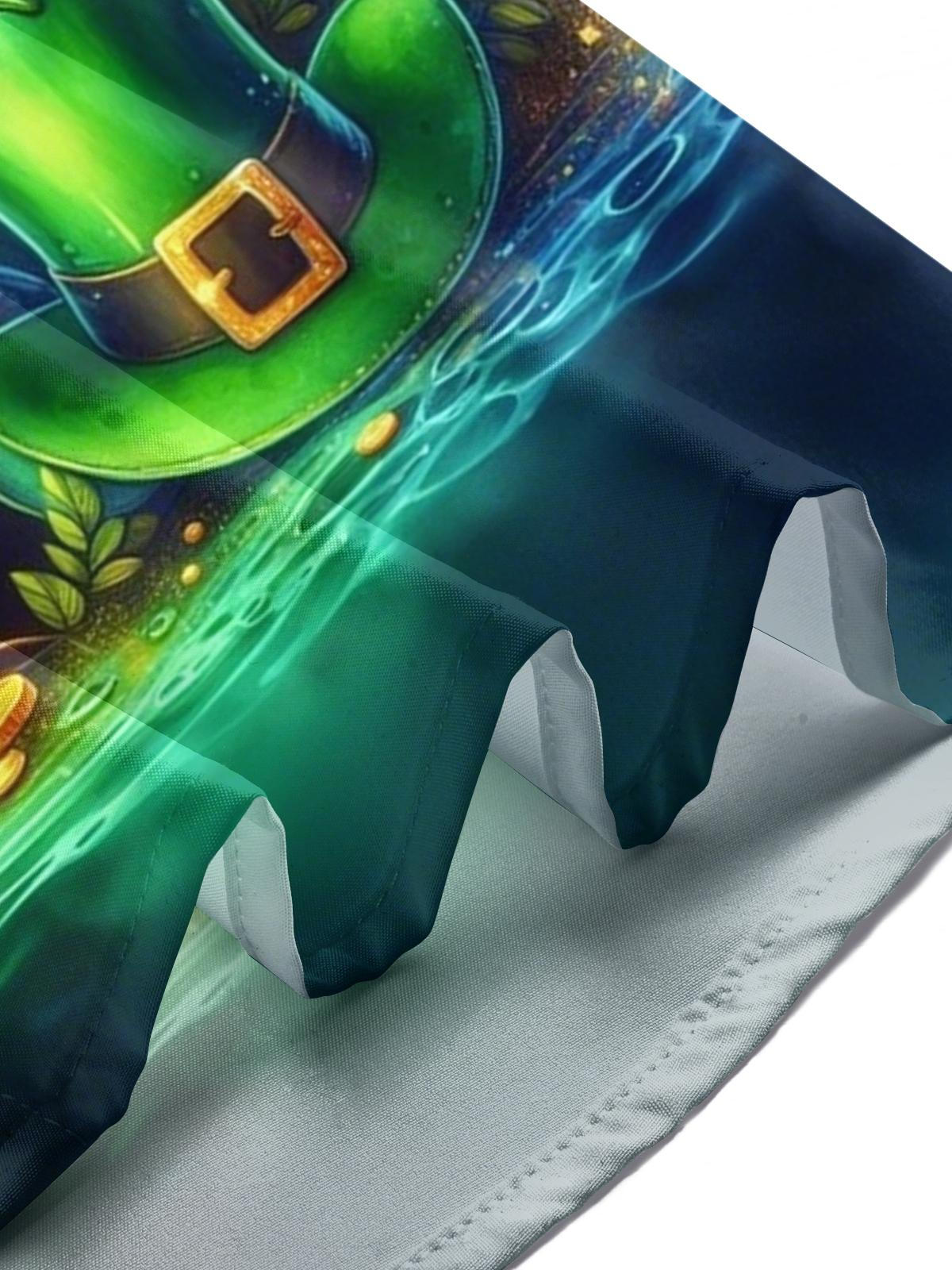 St. Patrick's Day Print Men's Pocket Short Sleeve Shirts