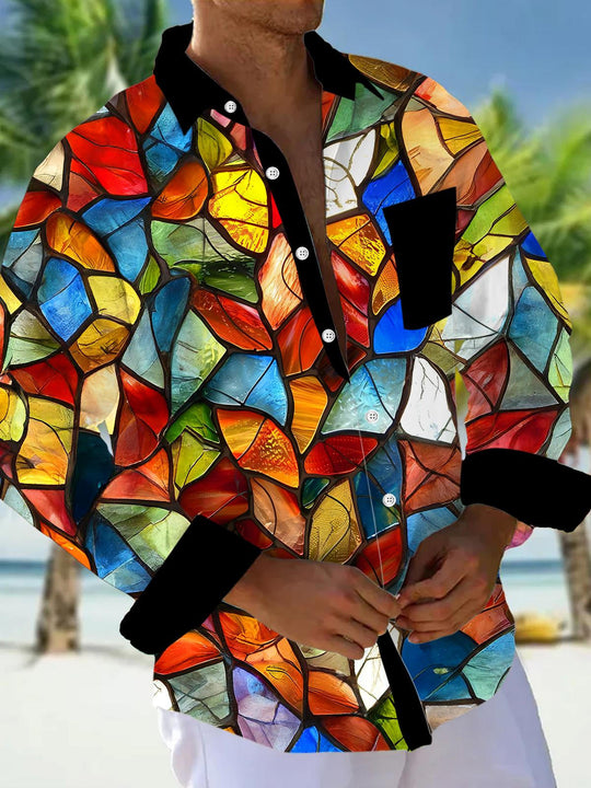 men's shirt front view