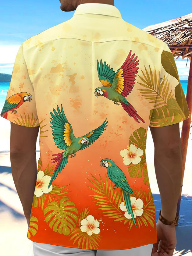 men's aloha shirt back view