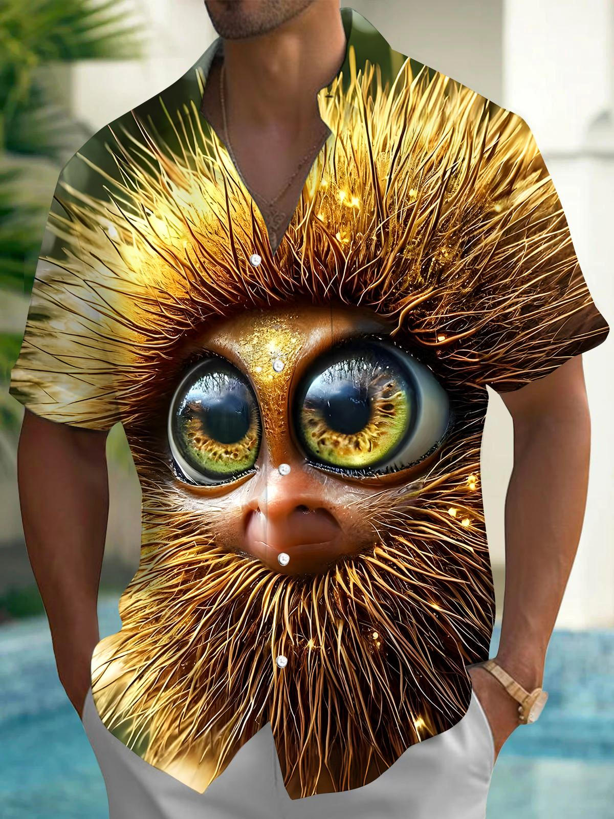 Funny Men's Pocket Short Sleeve Shirts