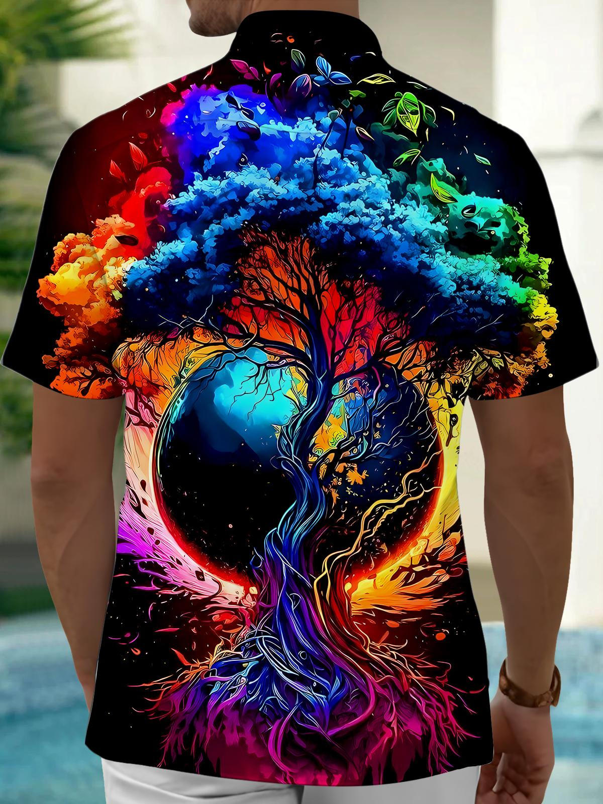 Tree Men's Pocket Short Sleeve Shirts