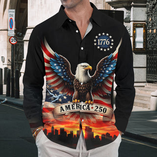men's button up shirt Independence Day view 21