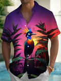 Bird Men's Pocket Short Sleeve Shirts