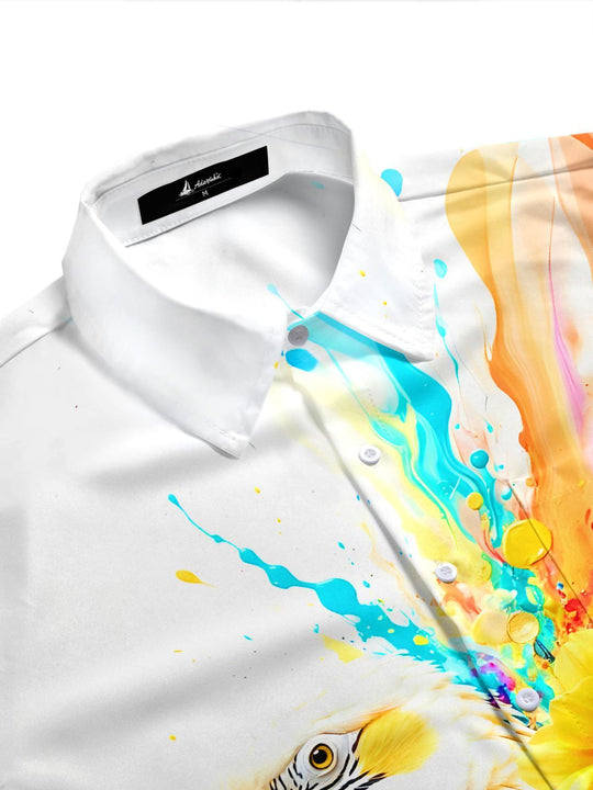 men's tropical shirt side view