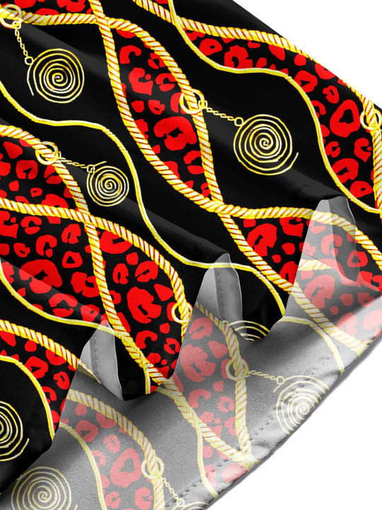 Men's retro print short sleeve pocket shirt lifestyle shot