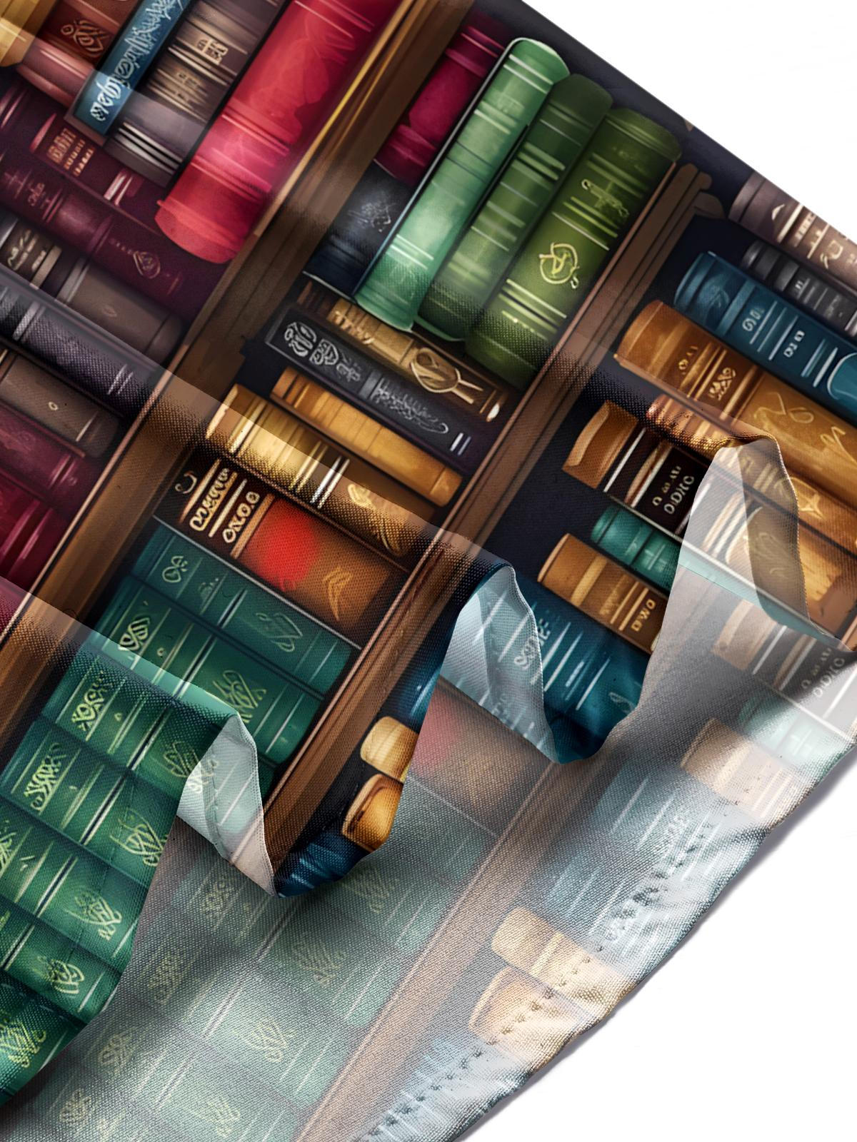 Book Print Men's Pocket Short Sleeve Shirts