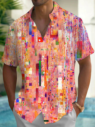 men's tie dye shirt front view