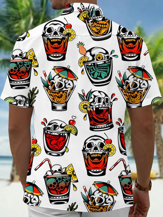 men's aloha shirt back view