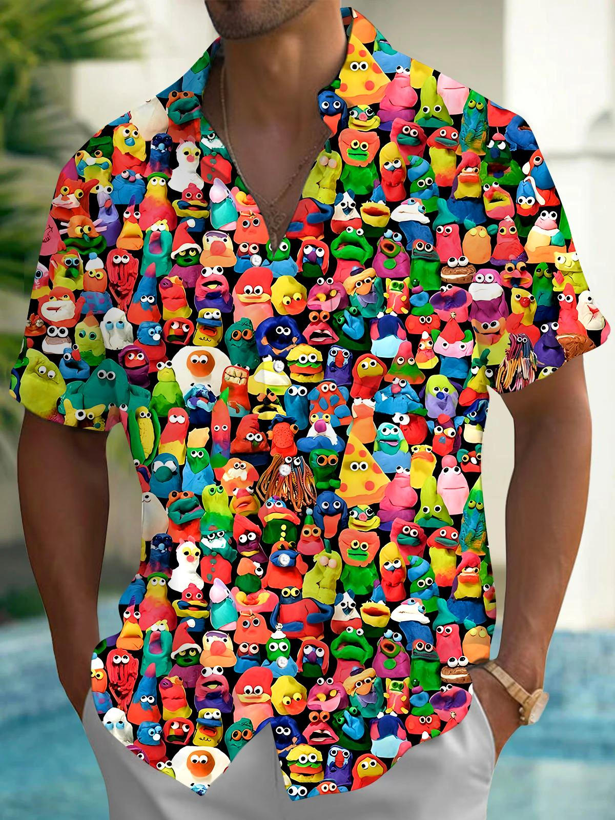 Funny Men's Pocket Short Sleeve Shirts