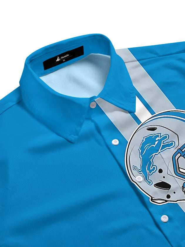men's short sleeve shirt side view