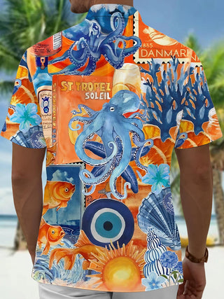 men's pocket shirt back view