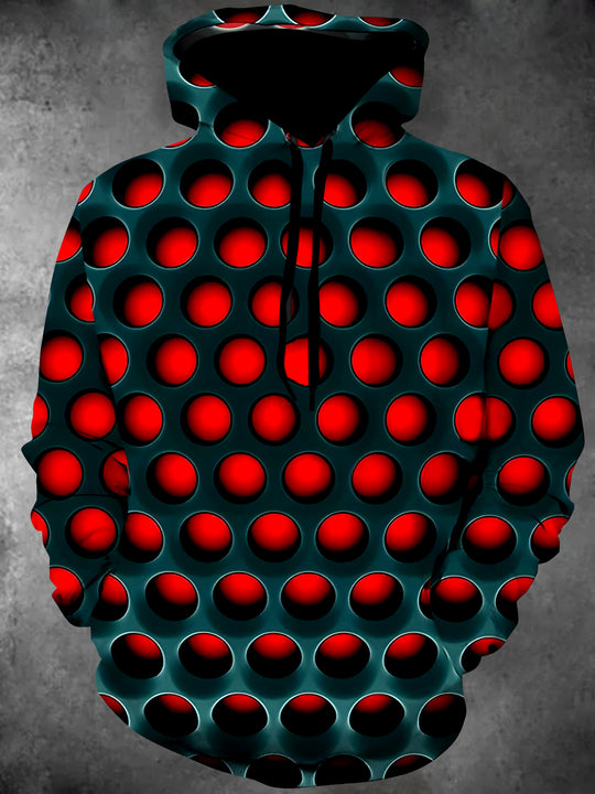 men's long sleeve pullover hoodie graphic sweatshirt front view