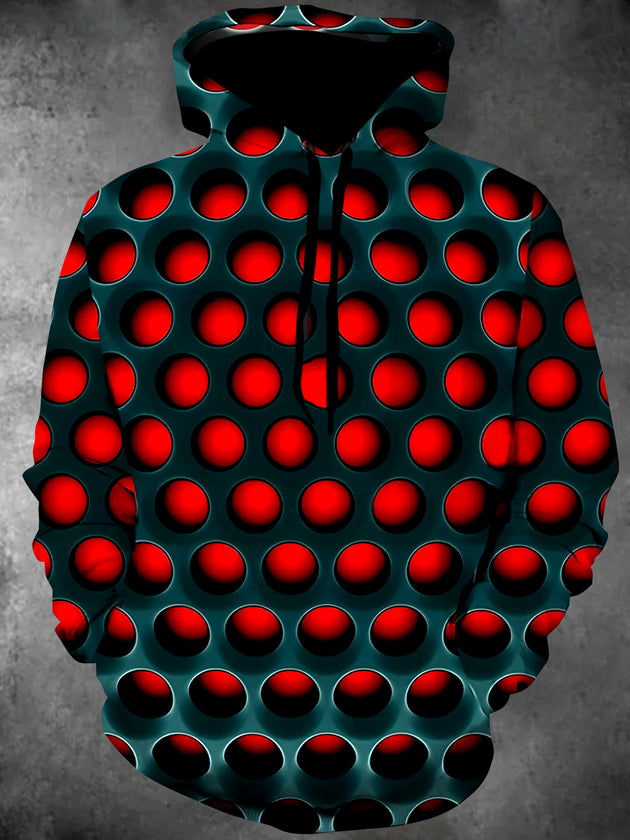 men's long sleeve pullover hoodie graphic sweatshirt front view
