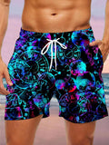 Clock Men's Print Pocket Shorts