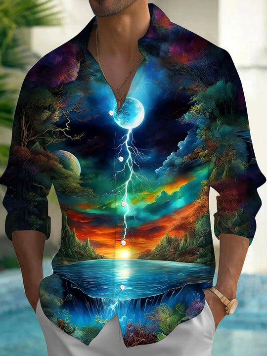 men's shirt front view