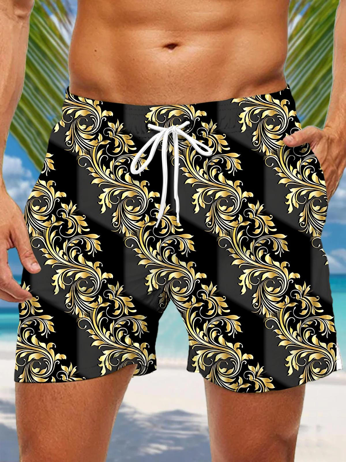 Floral Men's Print Pocket Shorts