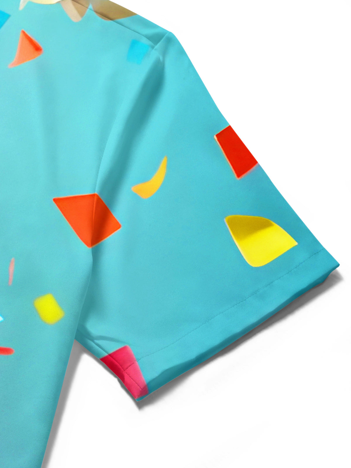 Art Colorful Sticky Notes Sculpture Face Men's Pocket Short Sleeve Shirts