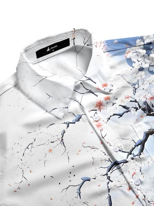 men's botanical shirt side view