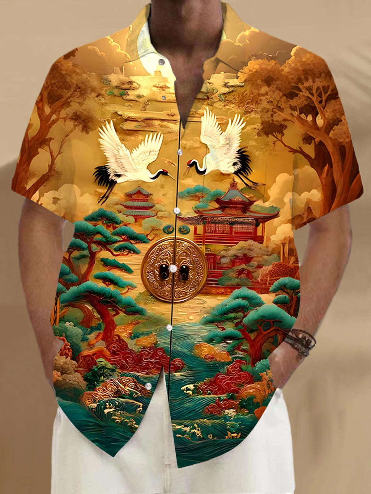 Crane Men's Pocket Short Sleeve Shirts