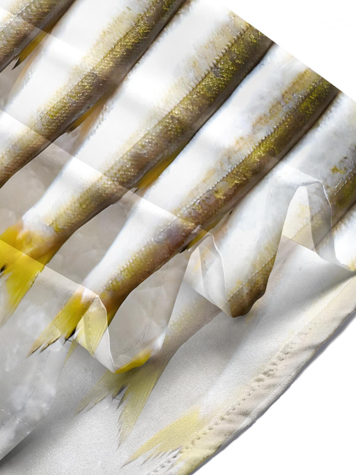 Fish Print Men's Pocket Short Sleeve Shirts