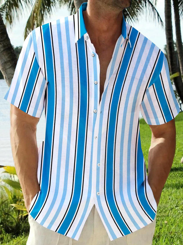 men's patterned sweater shirt front view