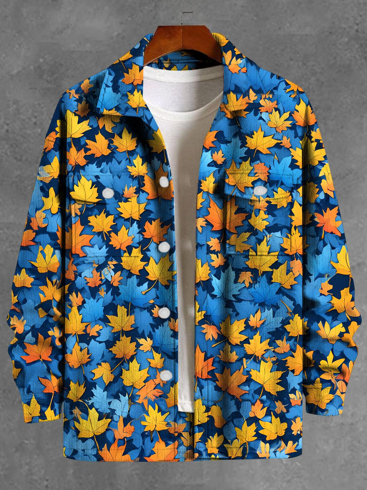 Maple Leaf Long Sleeve Men's Jacket