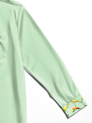 men's printed shirt close-up full sleeve