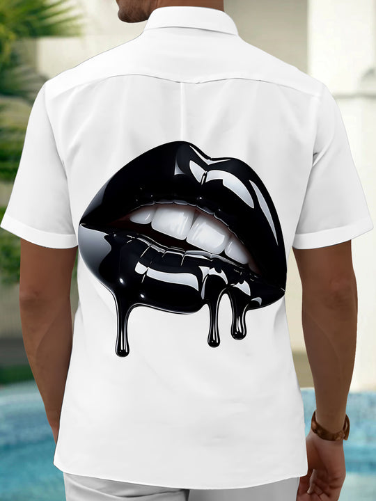 men's short sleeve shirt side view