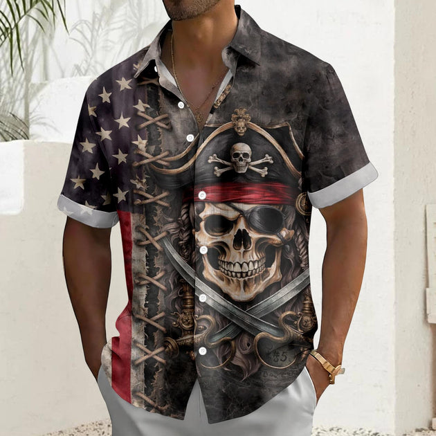 men's Hawaiian shirt Independence Day view 18