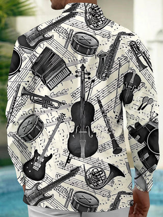 men's retro style shirt back view