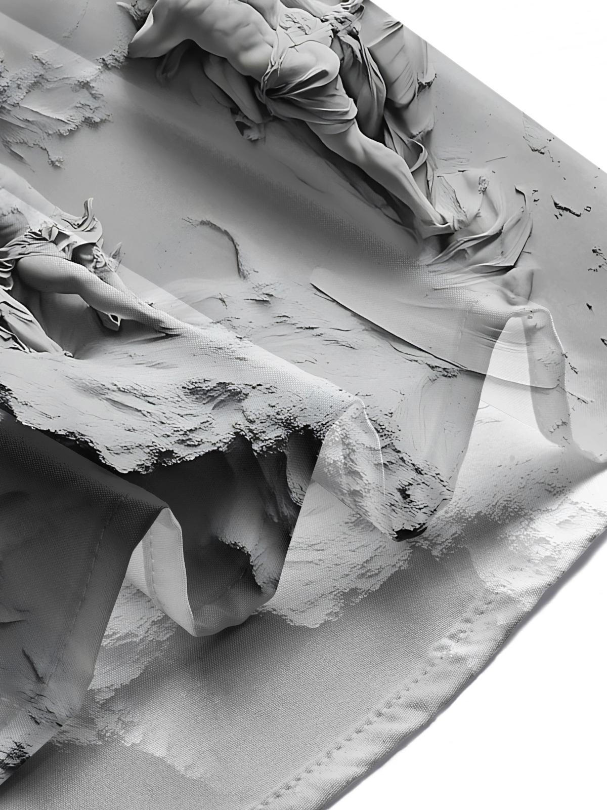 Sculpture Art Print Men's Pocket Short Sleeve Shirts