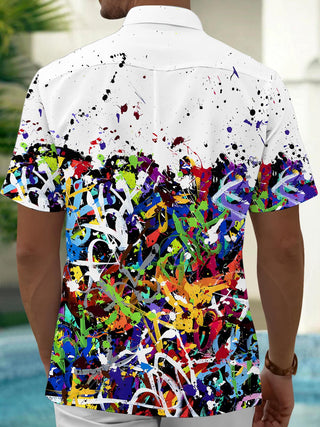 men's tye dye shirt back view