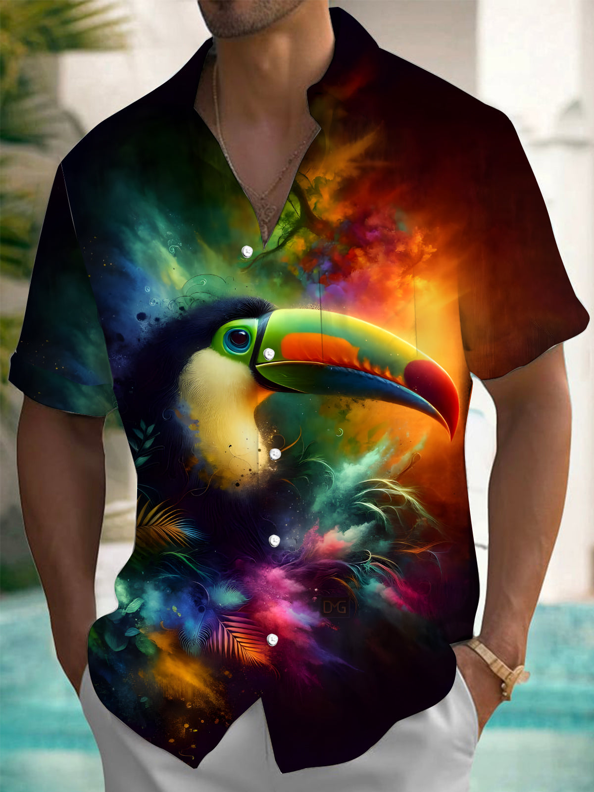 Toucan Men's Pocket Short Sleeve Shirts