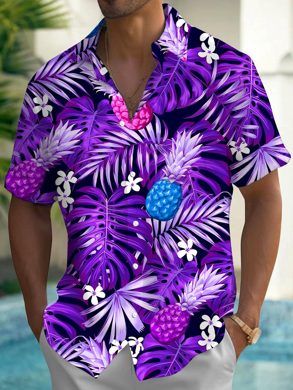 Hawaiian Men's Pocket Short Sleeve Shirts