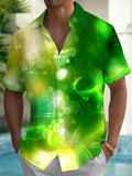 Abstract Men's Pocket Short Sleeve Shirts