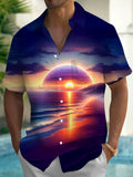 Sunset Men's Pocket Short Sleeve Shirts