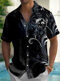 Floral Men's Pocket Short Sleeve Shirts