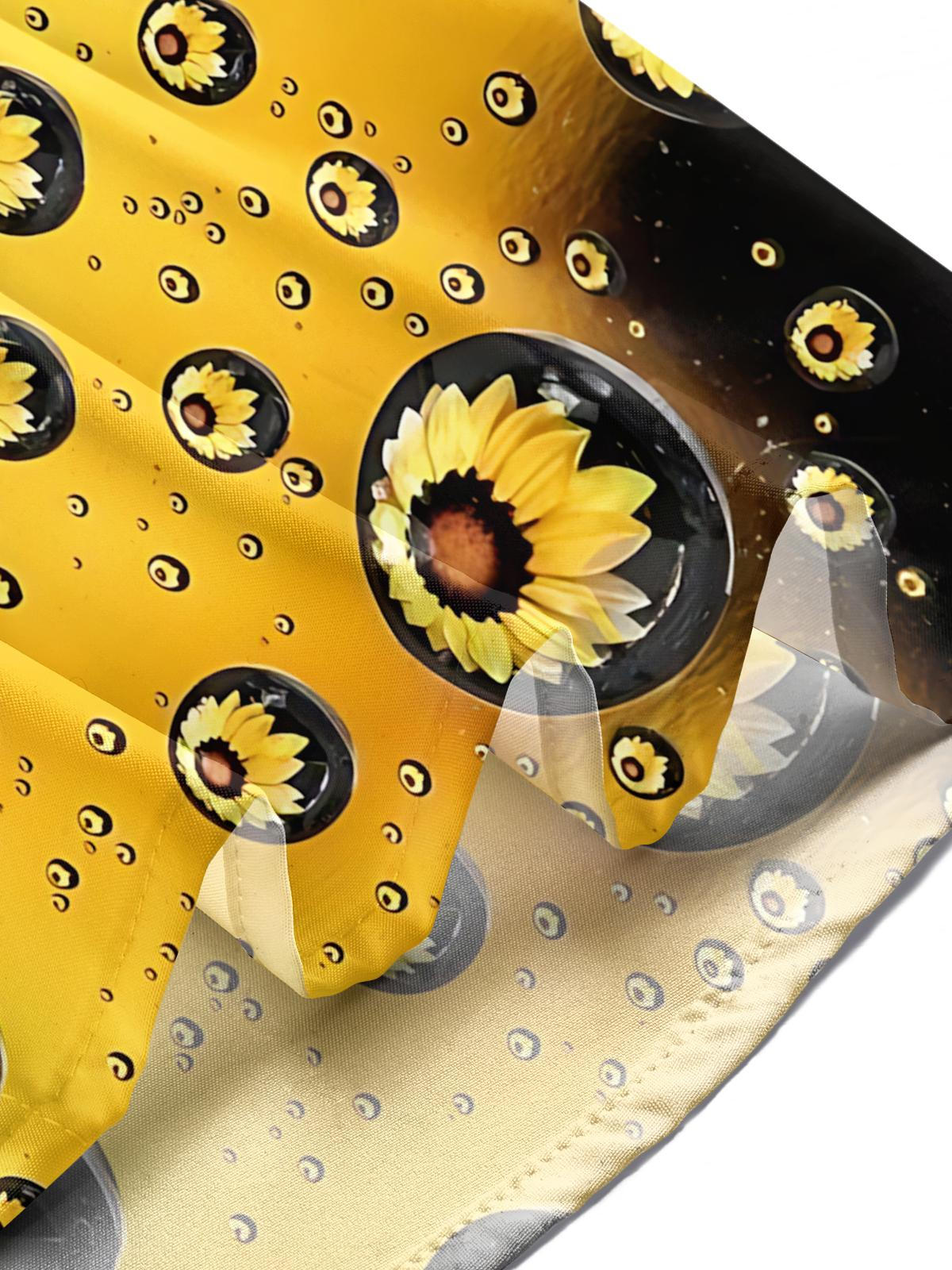 men's sunflower print shirt summer vacation