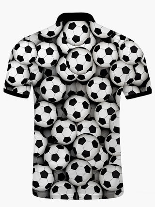 men's athletic print shirt back view