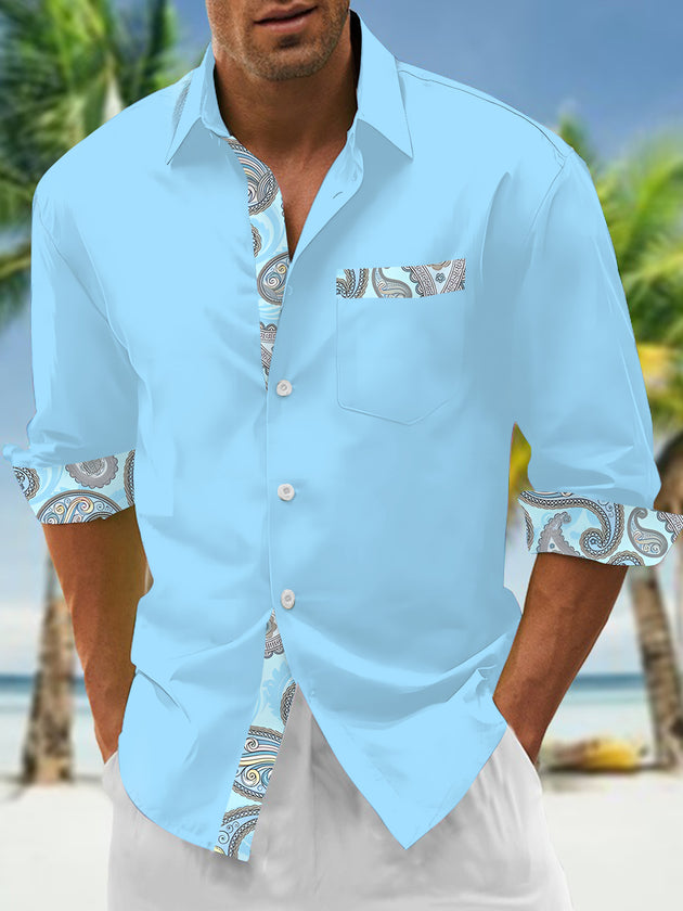 men's vintage style shirt front view