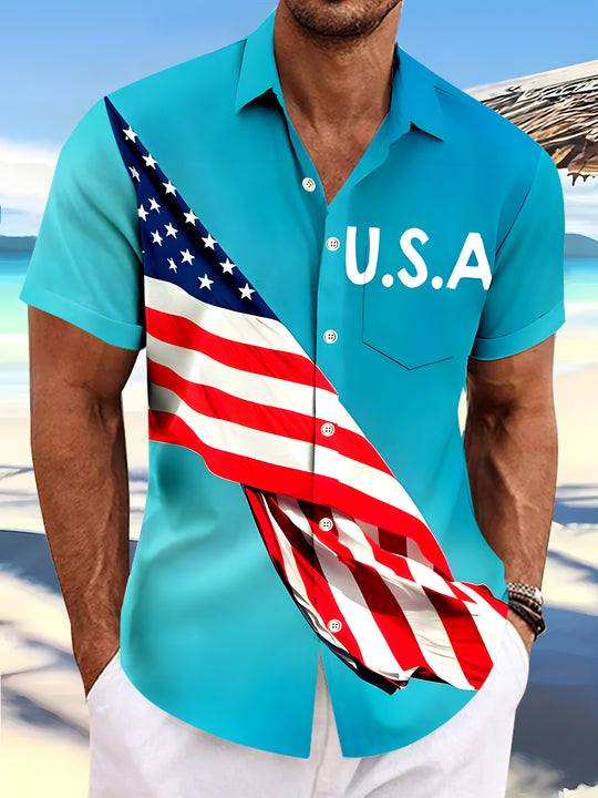 men's shirt front view Independence Day