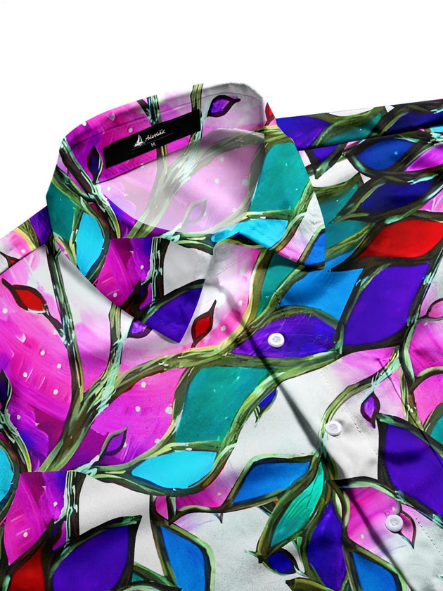 men's short sleeve shirt side view
