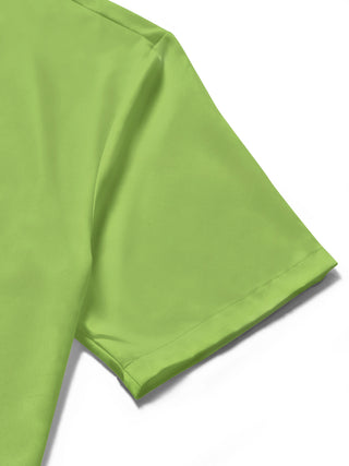 men's printed shirt close-up short sleeve