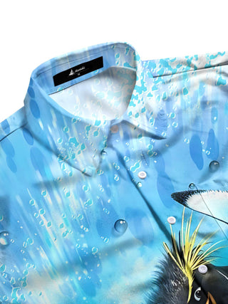 men's short sleeve shirt side view