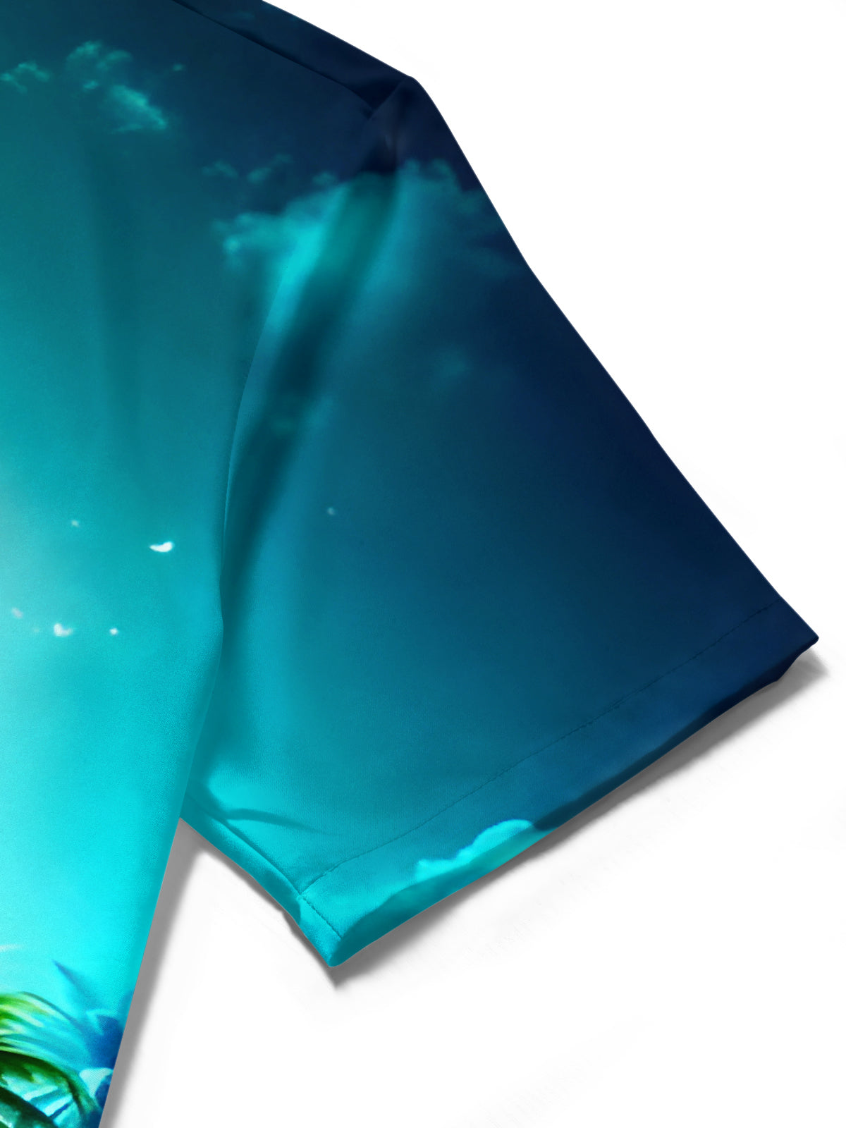 Hawaiian Coconut Tree Men's Pocket Short Sleeve Shirts