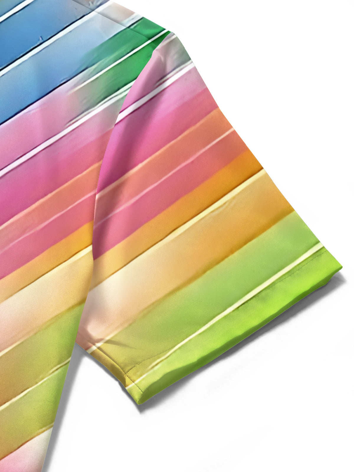 Gradient Print Men's Pocket Short Sleeve Shirts