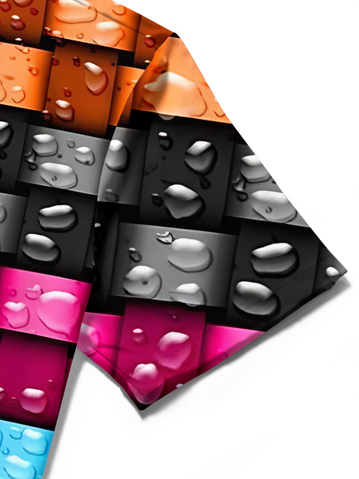 Geometric Print Men's Pocket Short Sleeve Shirts